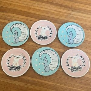Anthropologie plates- set of 6